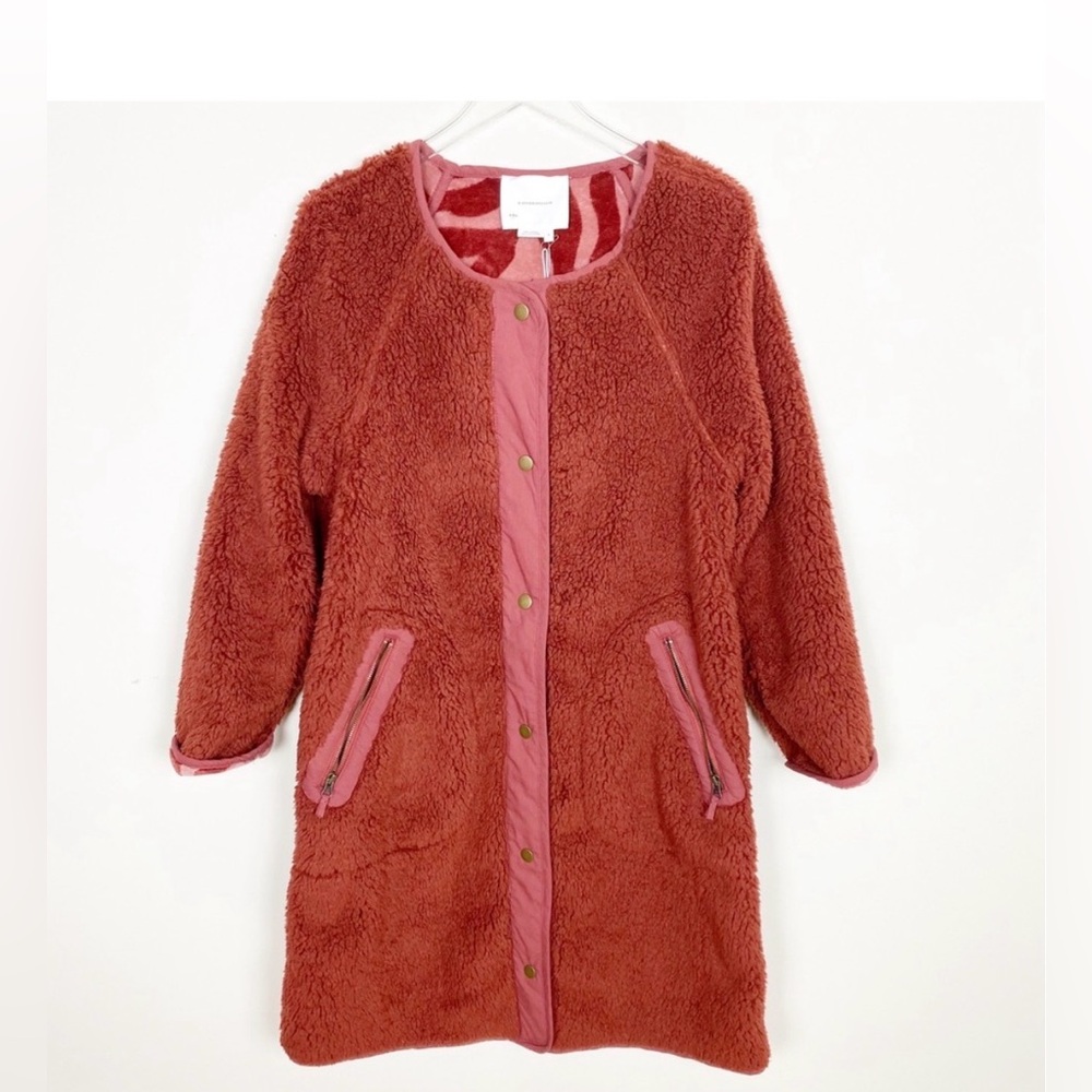 Anthro Margot Reversible Sherpa Coat